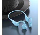 Auriculares de conducción ósea nuevos 2024, auriculares deportivos inalámbricos Bluetooth 5.3, auriculares inalámbricos de conducción ósea Bluetooth, auriculares impermeables IPX5 para correr, andar en bicicleta, hacer senderismo y conducir (azul)