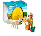 Playmobil Cuidadora con Alpaca, 4944