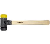 Wiha Martillo de cara blanda Safety de dureza media/semiduro con mango de madera Hickory, cabezal redondo (26436)