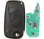 jingyuqin 2 / 3 Buttons Flip Remote Key Delphi 433mhz for FIAt 500 Punto Ducato Stilo Panda  Bravo Key ID46 PCF7946 / 7941 Chip