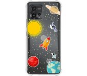Funda Silicona Antigolpes para Motorola Moto G72 4G diseño Espacio Dibujos