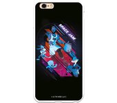 Funda original compatible con iPhone 6 Plus o 6S Plus con un diseño de Space Jam Fondo Negro