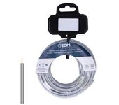 EDM Carrete Cablecillo Flexible 2,5mm Gris Libre de halógenos 15m EDM - 28464 Cablecillo Material Eléctrico Cable Eléctrico