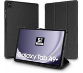 Subblim shock case funda exclusiva para samsung galaxy tab a9+ - cierre magnetico - bordes reforzados - 3 modos de soporte - color negro