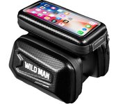 Bolsa para bicicleta 3 en 1, Bolso Transportin con 3 compartimentos, Fundas de Movil con Soporte para Bici, Bolsa para bicicleta 3 en 1, Accesorios para Ciclismos Bolsa impermeable para bicicleta con pantalla táctil para teléfonos (clásico)