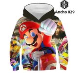 Super Mario Game 3D Printing Boys Hoodies Autumn Hooded Sweatshirt For Boys Kids Clothes Long Sleeve Pullover Tops Kids Coats