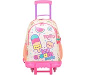 Totto Mochila infantil ruedas Ice Fruit -Dimensiones:31.5 x 44 x 12 cm-Material: Poliester
