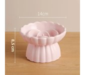 Cat Food Bowl Ceramic Elevated Cats Small Dogs Slow Feed Bowls Anti-choking Pet Eating Feeders Anti-gulping Puppy Supplies