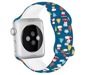 Christmas Bands for Apple Watch Band 46mm 40mm 41mm 42mm 44mm 45mm 49mm Silicone Sport Strap iWatch Ultra Serie 9 8 7 SE 6 5 10
