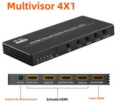 4K HDMI Multi-Viewer 4X1/2X1 HDMI Quad multi-viewer HDMI multivisor 4K HDMI Multiviewer 4X1 Swicth Multiviewer seamless Switch