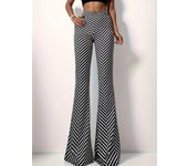 Women's High Waist Flared Yoga Pants Houndstooth Pattern Stretchy Wide Leg Palazzo Trousers Athletic Sportswear