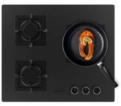 Cecotec Placa de gas Bolero Squad G 3800S Eternal Nano Glass