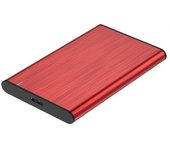 Caja Externa para Disco Duro de 2.5" Aisens ASE-2525RED/ USB 3.1/ Sin tornillos