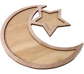 Caja de Almacenamiento de Madera Adorno Navidad Decoración de Mesa Postre