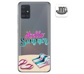 Tumundosmartphone Funda Gel Transparente para Samsung Galaxy A51 diseño Summer Dibujos