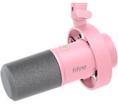 FIFINE Recording XLR Dynamic Microphone with Real-time Monitoring,USB Streaming Mic with Gain Knob/Touch-mute for PC,Mixer-K688
