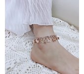 Vintage Silver Gold Color Anklets for Women Elephant Pendant Charms Box Chain Beach Summer Foot Ankle Bracelet Wholesale Jewelry