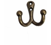 Perchero Pared Gancho Bronce, 5 Piezas Ganchos de Pared Rústicos Gancho de Toalla Resistente con Tornillos para Colgar Abrigos Ropa Toallas Bolsas Sombreros Gorras Llaves Bufandas Tazas