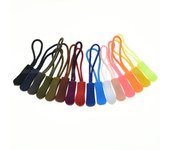 10 Pcs/Pack Mix Color Cord Zipper Pull Puller End Strap For Apparel Travel Bag Accessories