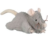 TRIXIE Ratón Peluche con Sonido, 15 cm