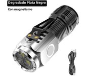 Three-eyed Monster LED Strong Light Flashlight Rechargeable Multifunctional Portable Outdoor Home Mini Flashlight Cap Clip Light