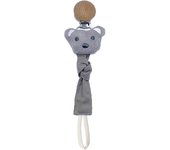 Cadena De Chupete Para Bebé Recién Nacido Hecho De Algodón Y Madera Ecológica Sostenedor De Chupete Soother Dummy Holder
