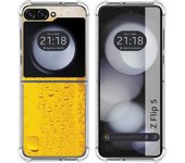 Funda Silicona para Samsung Galaxy Z Flip 5 5G diseño Cerveza Dibujos