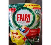 Pack de 2 bolsas de Fairy Platinum plus 10+9 por bolsa, total 38 capsulas