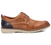 XTI 142505 Zapatos con cordones de hombre en camel de piel vegana