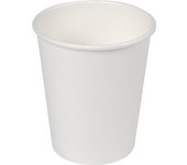 Algon - Set 50 Vasos de Cartón Blanco 250cc - Ecológicos y Resistentes - Diseño Versátil y Práctico