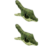 2pcs Beach Towel Clip, Crocodile, Beer Bottle, Clownfish Leisure Chair Towel Clamp, Large Plastic Clothes Clip