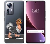Funda Silicona Transparente para Xiaomi 12 Pro 5G diseño Avestruz Dibujos
