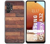 Tumundosmartphone Funda Gel Tpu para Samsung Galaxy A32 4G diseño Madera 03 Dibujos