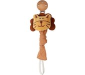 Clip De Chupete Para Bebé Recién Nacido Cadena De Chupete De Algodón Y Madera Soother Eco-amigable Sostenedor De Chupete