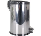 Confortime - Cubo de Basura Metálico con Pedal 12L - Fácil de Limpiar, Resistente y Eléctrico