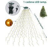 Luces De Árbol De Navidad 'Feliz Navidad' Decoración Para El Hogar 2024 Adornos De Xmas Regalo De Año Nuevo 2025