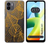 Funda Silicona Transparente para Xiaomi Redmi A1 diseño Hojas Dibujos
