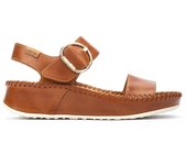 Pikolinos W1C-0709 Sandalias con cuña para mujer marrones en piel 85441