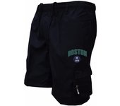 Men's Outdoor Cargo Shorts Male Overalls Elastic Waist Cycling Shorts Multi-pockets Loose Work Sport Knee Length Trousers