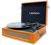 LAUSON CL615 Tocadiscos de Vinilo Bluetooth con Altavoces Integrados Vintage con USB de 3 velocidades Reproducción Inalámbrica, Auto-Stop, RCA/Aux-in / 3,5mm