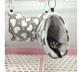 Pet channel nest hamster warm channel Flower Branch mouse sugar glider mink guinea pig guinea pig ultra-soft plush tunnel nest
