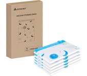 Bolsas de almacenamiento al vacío con bomba de Aire Eléctrica, paquete de 20 (4 Jumbo, 4 grandes, 4 medianas, 4 pequeñas, 4 bolsas insrollables) colchones, mantas,