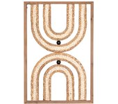 ORIGEN Home Decor Cuado Pared Placas De Madera | Placa de Madera Marrón - 60x40x3cm 31407