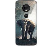 Tumundosmartphone Funda Gel Tpu para Motorola Moto G7 / G7 Plus diseño Elefante Dibujos