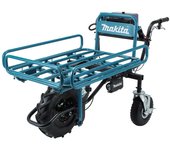MAKITA - Carretilla 18V 130Kg 3,5Km/h BL DCU180Z + Parrilla + Kit Alimentación 2 Baterías + Cargador