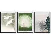 Set de 3 cuadros calidad premium con marco de madera - 30x40 cm o 50x70 cm - POSTER LAB