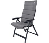 Bo-Camp - Cojín para silla - Universal - Acolchado - Poliéster - Gris