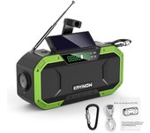 Emergency Sun Power Hand Crank Radio 5000mAh Power Bank Charger Flash Light Outdoor Camping Survival Radio