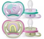 PHILIPS AVENT ULTRA AIR CHUPETES 0-6 M NIÑA