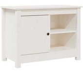 Mueble TV combinadoMueble para TV de madera maciza de pino blanco 70x36,5x52 cm